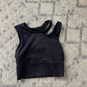 Lululemon asymmetric crop top